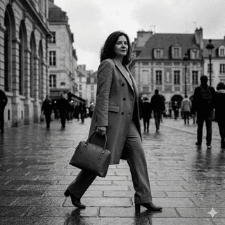 Model carrying London Tote bag